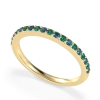 Three-Quarter Prong Set Vakti Band