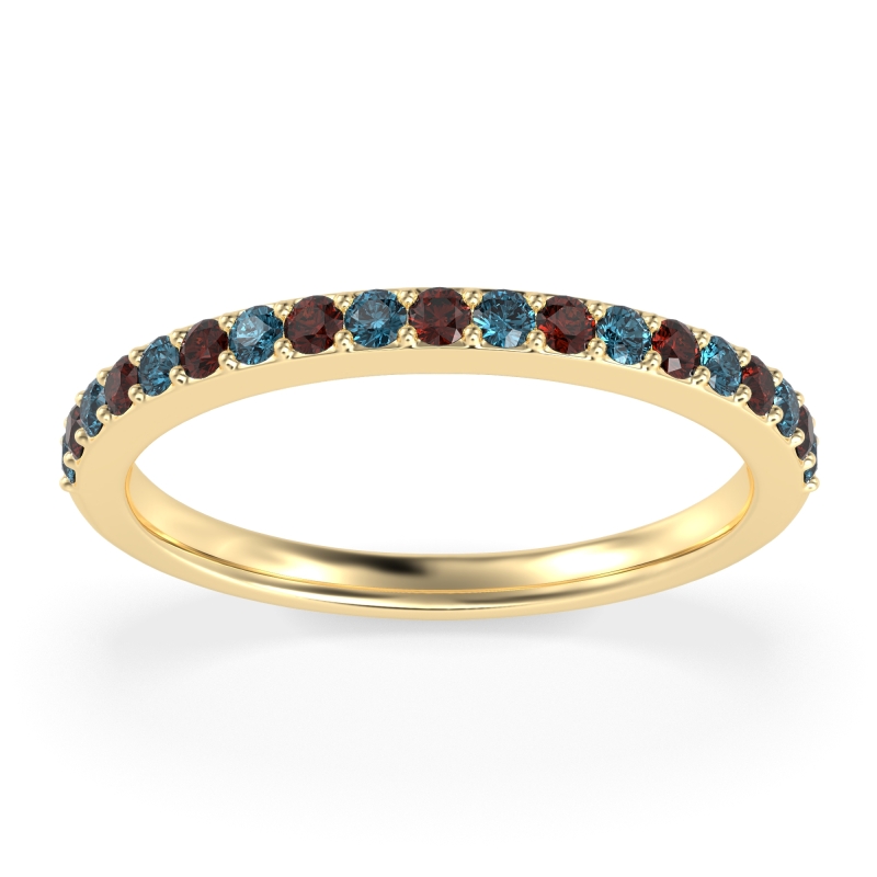 Three-Quarter Prong Set Vakti Band