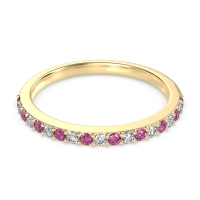 Three-Quarter Prong Set Vakti Band