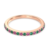 Three-Quarter Prong Set Vakti Band