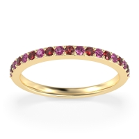 Three-Quarter Prong Set Vakti Band