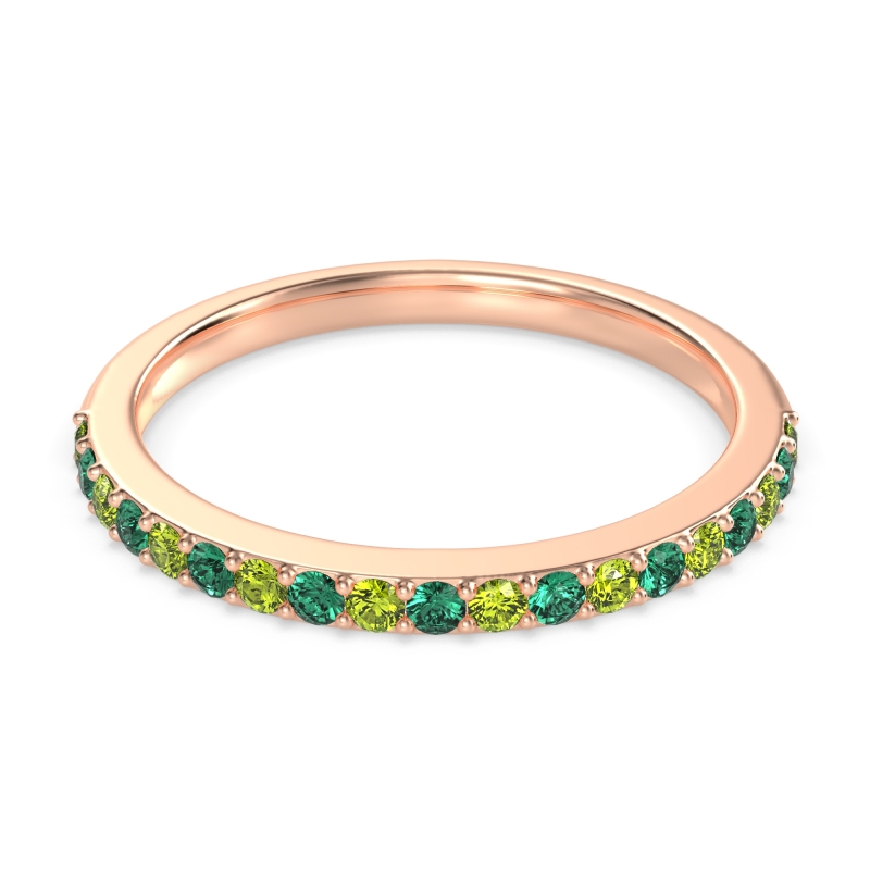 Three-Quarter Prong Set Vakti Band