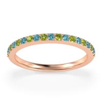 Three-Quarter Prong Set Vakti Band