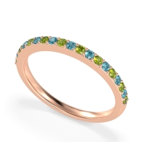 Three-Quarter Prong Set Vakti Band