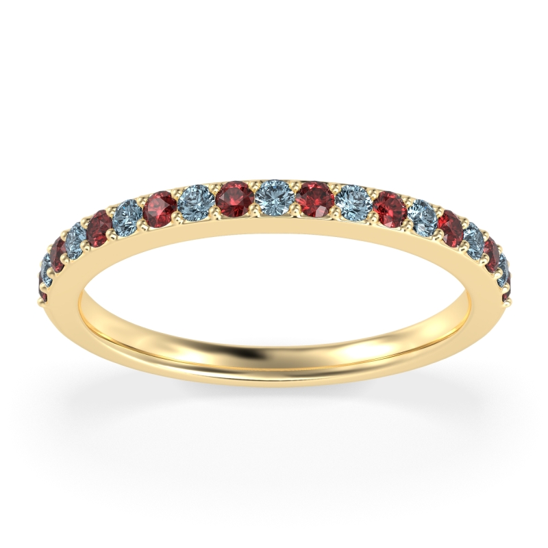 Three-Quarter Prong Set Vakti Band