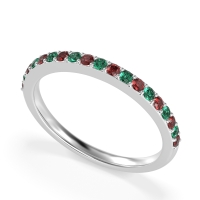 Three-Quarter Prong Set Vakti Band