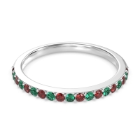 Three-Quarter Prong Set Vakti Band