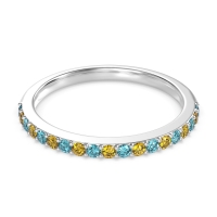 Three-Quarter Prong Set Vakti Band