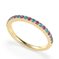 Three-Quarter Prong Set Vakti Band