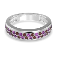 Two Row Prong Set Half-Eternity Bala Band