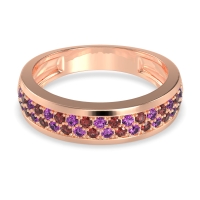 Two Row Prong Set Half-Eternity Bala Band