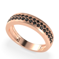 Two Row Prong Set Half-Eternity Bala Band