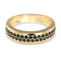 Two Row Prong Set Half-Eternity Bala Band