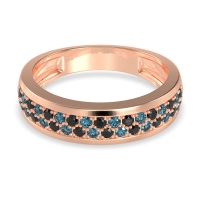 Two Row Prong Set Half-Eternity Bala Band