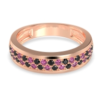 Two Row Prong Set Half-Eternity Bala Band