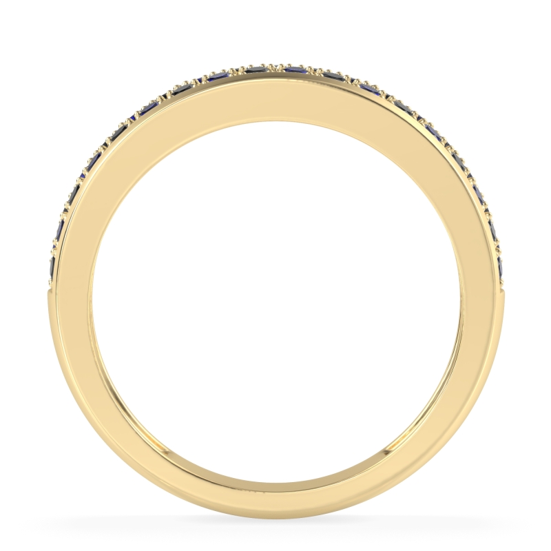 Two Row Prong Set Half-Eternity Bala Band