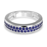 Two Row Prong Set Half-Eternity Bala Band