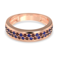 Two Row Prong Set Half-Eternity Bala Band