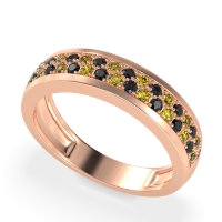 Two Row Prong Set Half-Eternity Bala Band