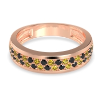 Two Row Prong Set Half-Eternity Bala Band