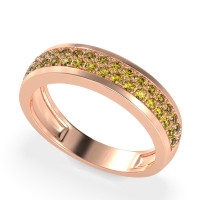 Two Row Prong Set Half-Eternity Bala Band