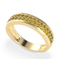 Two Row Prong Set Half-Eternity Bala Band