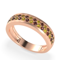 Two Row Prong Set Half-Eternity Bala Band