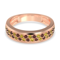 Two Row Prong Set Half-Eternity Bala Band