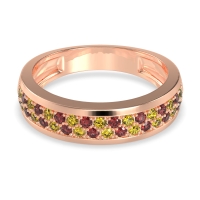 Two Row Prong Set Half-Eternity Bala Band