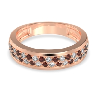 Two Row Prong Set Half-Eternity Bala Band