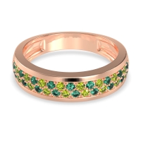 Two Row Prong Set Half-Eternity Bala Band