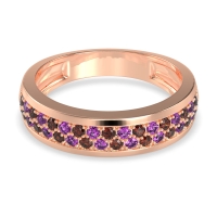 Two Row Prong Set Half-Eternity Bala Band