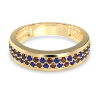 Two Row Prong Set Half-Eternity Bala Band