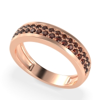 Two Row Prong Set Half-Eternity Bala Band