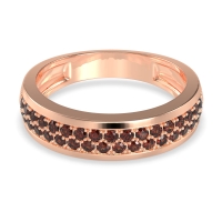 Two Row Prong Set Half-Eternity Bala Band