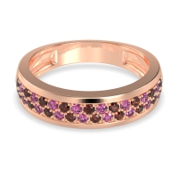 Two Row Prong Set Half-Eternity Bala Band