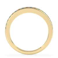 Two Row Prong Set Half-Eternity Bala Band