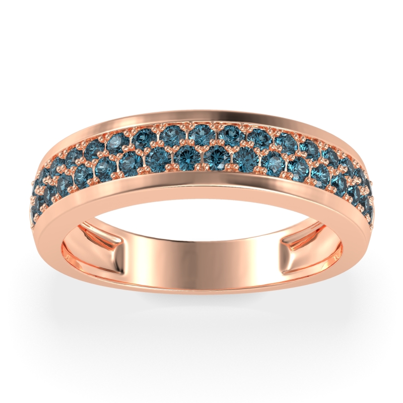 Two Row Prong Set Half-Eternity Bala Band