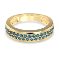 Two Row Prong Set Half-Eternity Bala Band