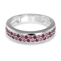 Two Row Prong Set Half-Eternity Bala Band