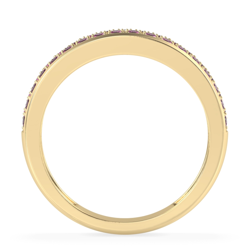 Two Row Prong Set Half-Eternity Bala Band