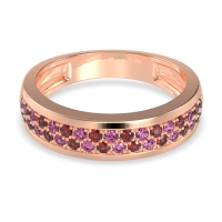 Two Row Prong Set Half-Eternity Bala Band