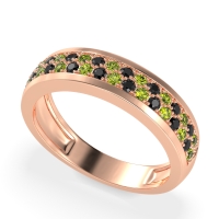 Two Row Prong Set Half-Eternity Bala Band