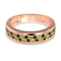 Two Row Prong Set Half-Eternity Bala Band