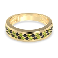 Two Row Prong Set Half-Eternity Bala Band