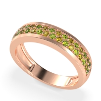 Two Row Prong Set Half-Eternity Bala Band