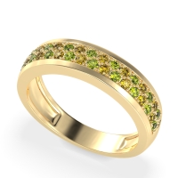 Two Row Prong Set Half-Eternity Bala Band