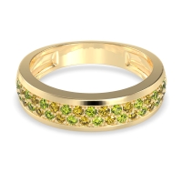 Two Row Prong Set Half-Eternity Bala Band