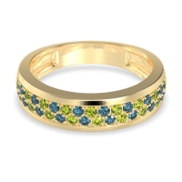 Two Row Prong Set Half-Eternity Bala Band