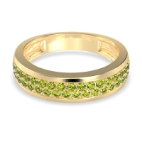 Two Row Prong Set Half-Eternity Bala Band